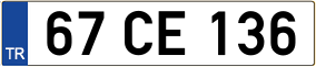 Trailer License Plate